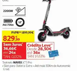 Auchan Trotinete navee xt5 pro promoção