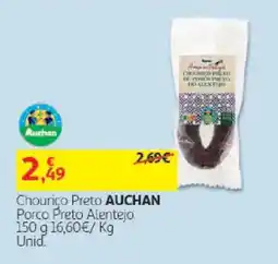 Auchan Chourico Preto Auchan promoção
