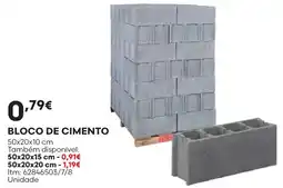 Bricomarché bloco de cimento promoção