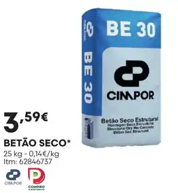 Bricomarché Cimpor betão seco promoção