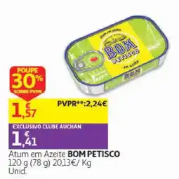Auchan atum em azeite bom petisco promoção