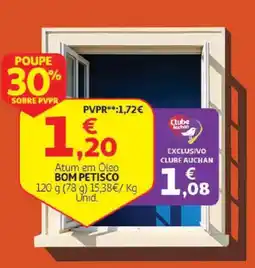Auchan Atum em Óleo Bom Petisco promoção
