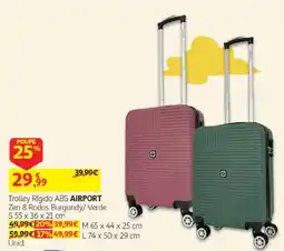 Auchan Trolley Rígido ABS AIRPORT promoção