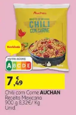 Auchan Chili com Carne Auchan promoção