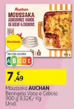 Auchan Moussaka auchan beringela vaca e cebola promoção