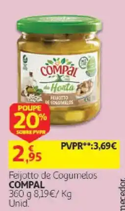 Auchan Feijotto de cogumelos compal promoção