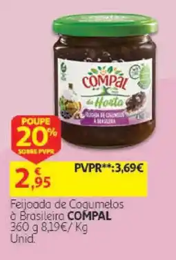 Auchan Feijoada de cogumelos à brasileira compal promoção