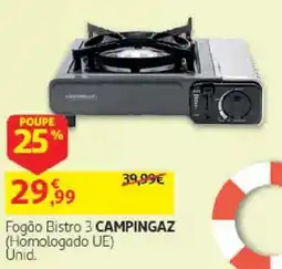 Auchan Fogão Bistro 3 Campingaz promoção