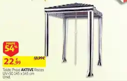 Auchan Toldo Praia Aktive Riscas promoção