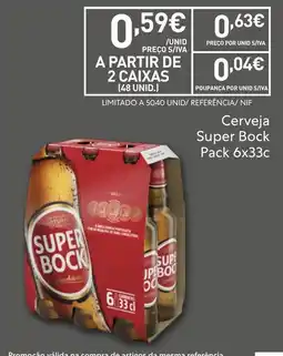 Recheio Cerveja Super Bock promoção