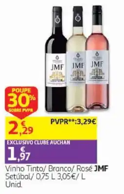 Auchan vinho tinto/ branco/ rosé jmf promoção