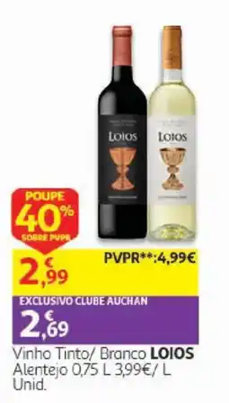 Auchan Vinho Tinto/ Branco LOIOS promoção