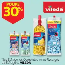 Auchan esfregonas completas e nas recargas de esfregona vileda promoção