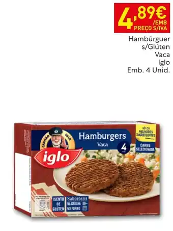 Recheio Hamburguer s/glúten vaca iglo promoção