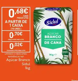 Recheio Açúcar Branco Sidul promoção