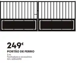 Bricomarché portão de ferro promoção