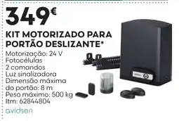 Bricomarché kit motorizado para portão deslizante avidsen promoção