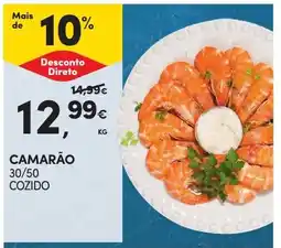 Continente Bom dia Camarão 30/50 cozido promoção