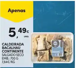 Continente Bom dia Caldeirada bacalhau continente salgado seco promoção