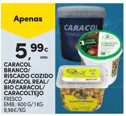 Continente Bom dia caracol branco/ riscado cozido caracol real/ bio caracol/ caracoltejo fresco promoção