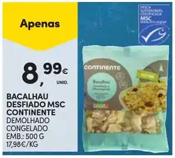 Continente Bom dia Bacalhau desfiado msc continente promoção