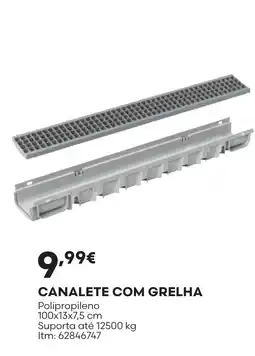 Bricomarché Canalete com grelha promoção