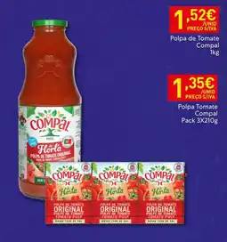 Recheio Polpa de tomate compal promoção