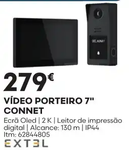 Bricomarché vídeo porteiro 7" connet promoção