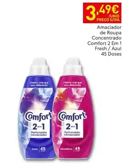 Recheio Comfort 2 em 1 Perfumador + Amaciador promoção