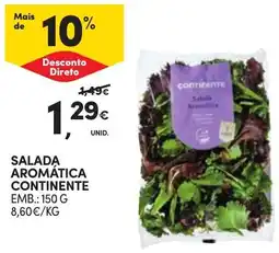 Continente Bom dia Salada aromática continente promoção