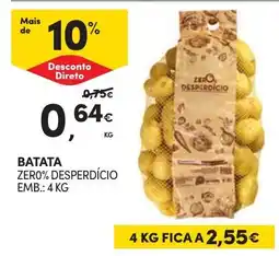 Continente Bom dia Batata zero% desperdício promoção