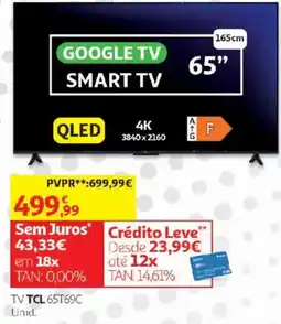 Auchan Tv tcl 65t69c promoção