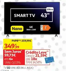 Auchan Tv lg 43nu800b6lc.aeuq promoção
