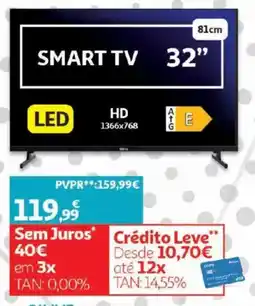Auchan Smart tv led promoção