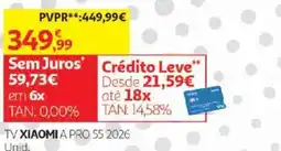 Auchan Tv xiaomi a pro 55 2026 promoção