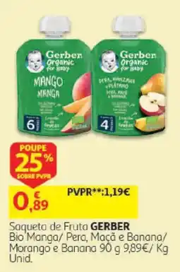 Auchan Saqueta de fruta gerber promoção