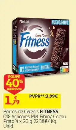 Auchan Barras de Cereais FITNESS promoção