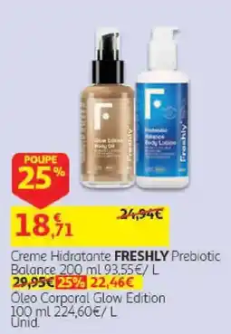 Auchan Creme Hidratante Freshly Prebiotic Balance promoção