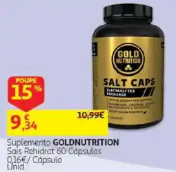 Auchan Suplemento Goldnutrition Sais Rehidrat 60 Cápsulas promoção