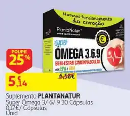 Auchan Suplemento Plantanatur Super Ómega 3/6/9 promoção