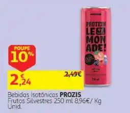 Auchan Bebidas Isotónicas Prozis promoção