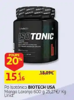 Auchan Pó Isotónico biotech usa promoção