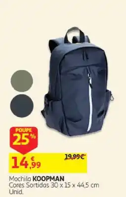 Auchan Mochila koopman promoção