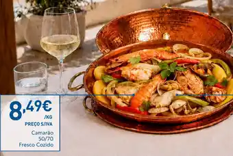 Recheio Camarão Fresco Cozido promoção