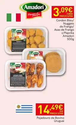 Recheio Amadori Cordon Bleu/Nuggets de Frango/Asas de Frango c/Paprika promoção