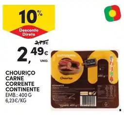 Continente Bom dia Chouriço carne corrente continente promoção