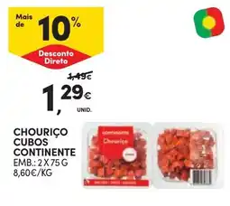 Continente Bom dia Chouriço cubos continente promoção