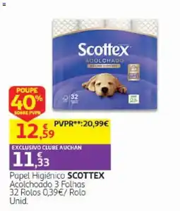 Auchan Papel Higiênico Scottex promoção