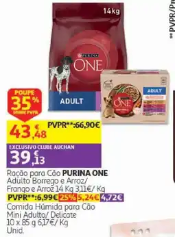 Auchan Ração para Cão Purina One promoção
