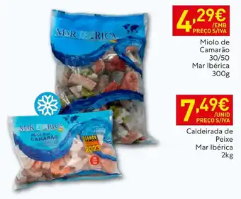 Recheio Miolo de camarão mar ibérica promoção